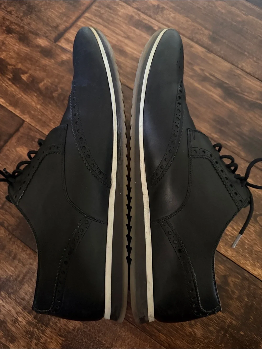 Men’s Magnanni Black Dress Shoes, Size 11